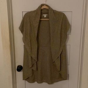 Coldwater Creek sweater vest, tan, size 1X